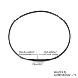 Men's Wax Rope Braided Leather Necklace, 21-30 Inch