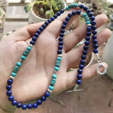 Lapis Lazuli & Larimar Men's Necklace