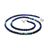 Lapis Lazuli and Larimar Men's Necklace
