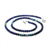 Lapis Lazuli & Larimar Men's Necklace