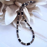 Men's Coconut Bead & Stone Surfer Necklace