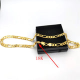 Men's Necklace 18k Stamp Italian Link Chain 10mm 24 inch