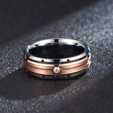 Men's Stainless Steel Couple Rings Wedding Anniversary Jewelry