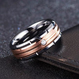 Men's Stainless Steel Couple Rings Wedding Anniversary Jewelry