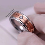 Men's Stainless Steel Couple Rings Wedding Anniversary Jewelry
