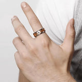 Men's Stainless Steel Couple Rings Wedding Anniversary Jewelry