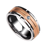 Men's Stainless Steel Couple Rings Wedding Anniversary Jewelry
