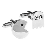 Men's Pacman Cuff Link Copper Silver