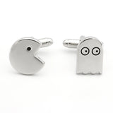 Men's Pacman Cuff Link Copper Silver