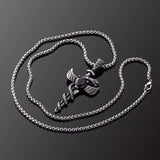 Men's Stainless Steel Pendant Necklace, Male Jewelry Accessory