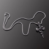 Men's Stainless Steel Pendant Necklace, Male Jewelry Accessory