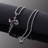 Men's Stainless Steel Pendant Necklace, Male Jewelry Accessory