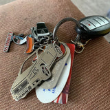 Car Shape Stainless Steel Keychain Men's Personality Accessories