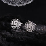 Men's Stainless Steel Floral Cufflinks
