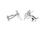 Men's Polo Players Cuff Links in Copper and Silver