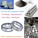 Men's Love Alliance CZ Wedding Rings Set for Men and Women Tungsten Carbide
