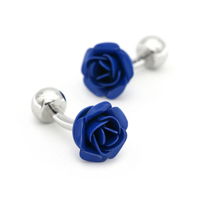 Men's Copper Rose Cuff Links