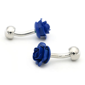 Men's Copper Rose Cuff Links