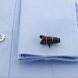 Men's SLR Camera Lens Cufflinks Brass Material Photographer Cuff Links