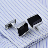 Men's Metal Copper Enamel Cuff Links Jewelry