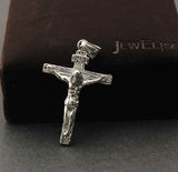 Men's Silver Jesus Cross Pendant