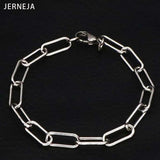 Stainless Steel Round Chain Bracelet Unisex Wrist Jewelry