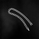 Men's Stainless Steel Snap Bracelet Cuban Chain Bracelet Homme Punk Jewelry