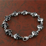 Men's Skull Bracelet Stainless Steel Jewelry