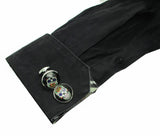 Men's Brass Skull Cufflinks Skeleton Cuff Links
