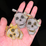 Men's Skull Pendant Necklace Plated Hip Hop Rock Jewelry
