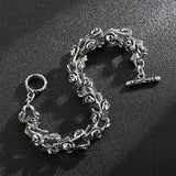 Men's Stainless Steel Skull Bracelet Gothic