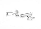 Men's Copper Spirit Level Cuff Links Green