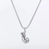 Men's Stainless Steel Boxing Glove Necklace Chain Boxing Glove Pendant Necklaces