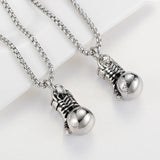 Men's Stainless Steel Boxing Glove Necklace Chain Boxing Glove Pendant Necklaces
