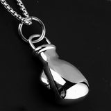 Men's Stainless Steel Boxing Glove Necklace Chain Pendant