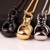 Men's Stainless Steel Boxing Glove Necklace Chain Pendant