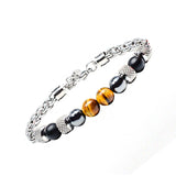 Men's Steel Bracelet Stone String Charm Jewelry Gift