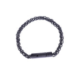 Men's Stainless Steel Golden Silver Chain Bracelet