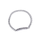 Men's Stainless Steel Golden Silver Chain Bracelet