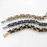 Men's Stainless Steel Byzantine Bracelet 6mm