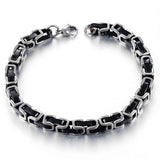 Men's Stainless Steel Byzantine Bracelet 6mm