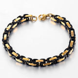 Men's Stainless Steel Byzantine Bracelet 6mm