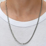 Men's Stainless Steel Keel Chain Splicing Necklace