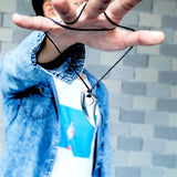 Men's Stainless Steel Wolf Tooth Pendant Chain Biker Necklace