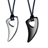 Men's Stainless Steel Wolf Tooth Pendant Chain Biker Necklace