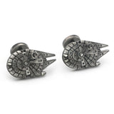 Men's Star Movie Airship Cufflinks Vintage Gunblack Cuff Links