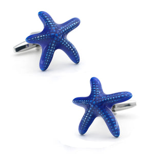 Men's Starfish Brass Cufflinks Seefood Style
