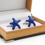 Men's Starfish Brass Cufflinks Seefood Style