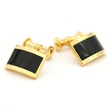 Men's Stone Cuff Links Silver Brass Material Cufflinks