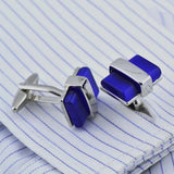 Men's Brass Stone Cufflinks Natural Square Stone Cuff Links